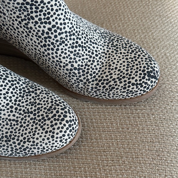TOMS Spotted Tan and Black Wedge Booties - Women - Picture 3 of 5
